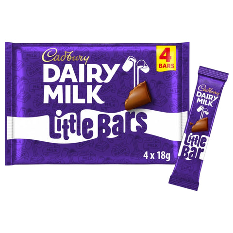 Dairy Milk Little Bars 18g 4 Pack (Single Unit)