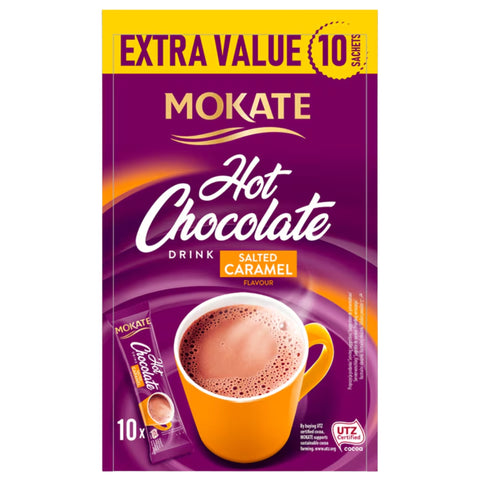 Mokate Salted Caramel Instant Hot Chocolate 10 Sachets 180g