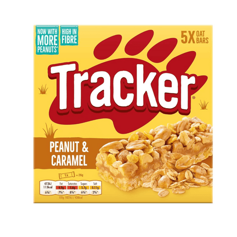 Tracker Peanut & Caramel Oat Bars 5 x 23g