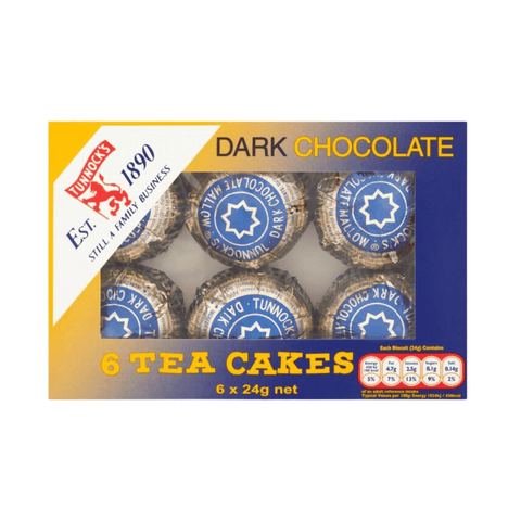 Tunnock's Tea Cakes Dark Chocolate 6 x 24g