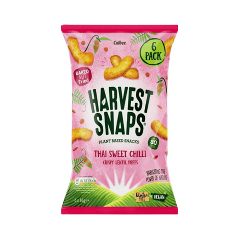 Harvest Snaps Thai Sweet Chilli Lentil Puffs 6 x 18g