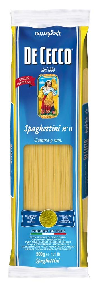 De Cecco Spaghettini n.11 Italian Long Pasta 500g