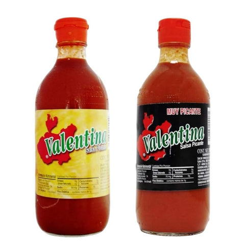 Valentina Hot & Extra Hot Sauce 370ml