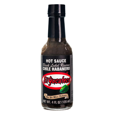 El Yucateco Black Label Reserve Hot Sauce 120ml
