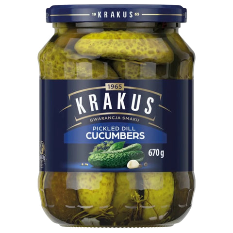 Krakus Dill Pickled Cucumbers 670g