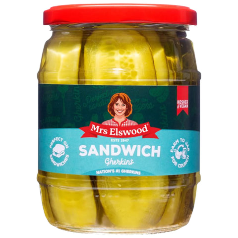 Mrs Elswood Sand Gherkins 540g