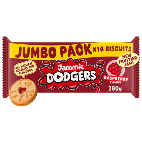 Jammie Dodgers Original Raspberry Jumbo Pack 280g
