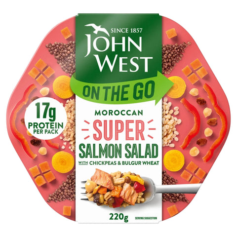 John West On The Go Morrocan Super Salmon Salad 220g