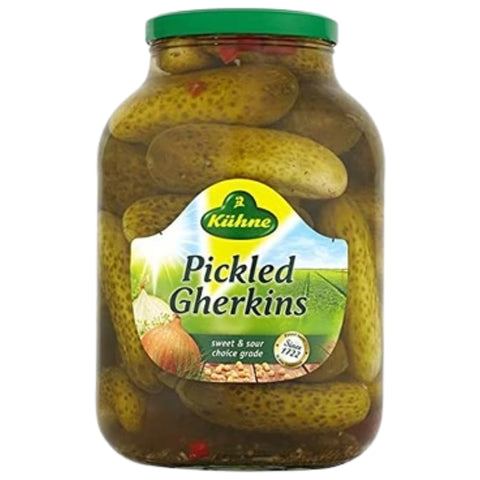 Kuhne Pickled Gherkins 2450g (Drained Weight 1380g)
