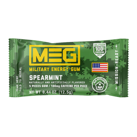 MEG Military Energy Gum Spearmint 5 Piece